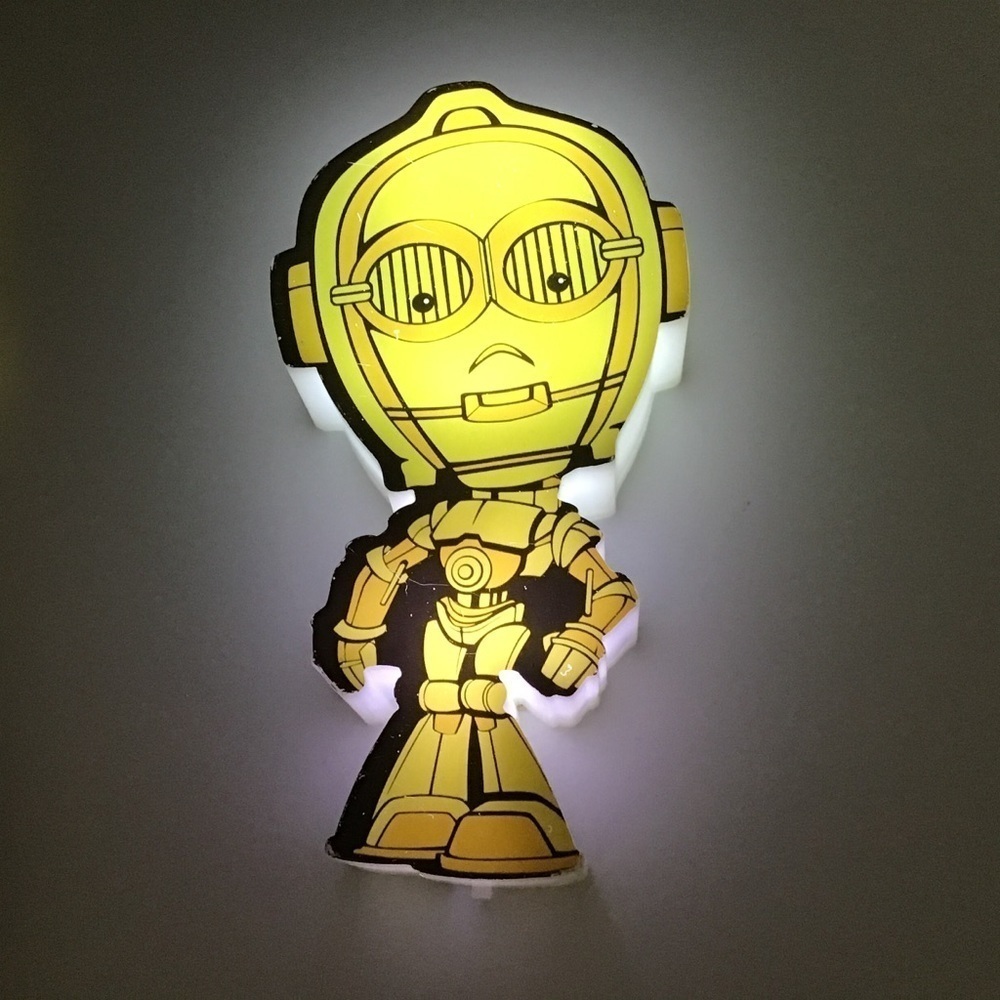 Rare Star Wars C3PO Light FX 3D Night Light Battery Operated Kids Toy …